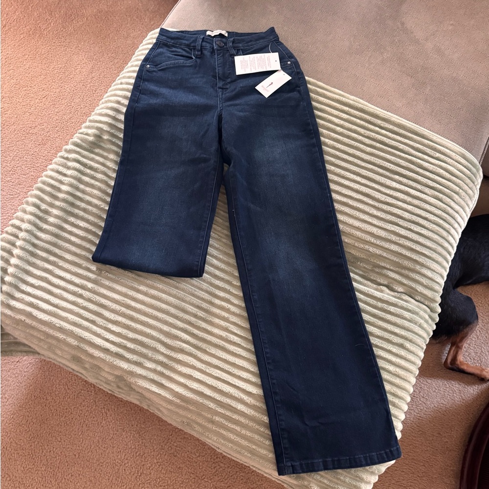 Skinnygirl Dark Blue Straight Leg  “Trouser” Jeans